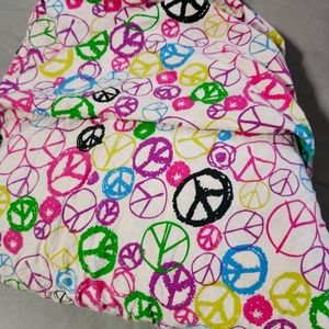 Girls/Teen fitted pink & purple love and peace comforter and a Fitted sheet